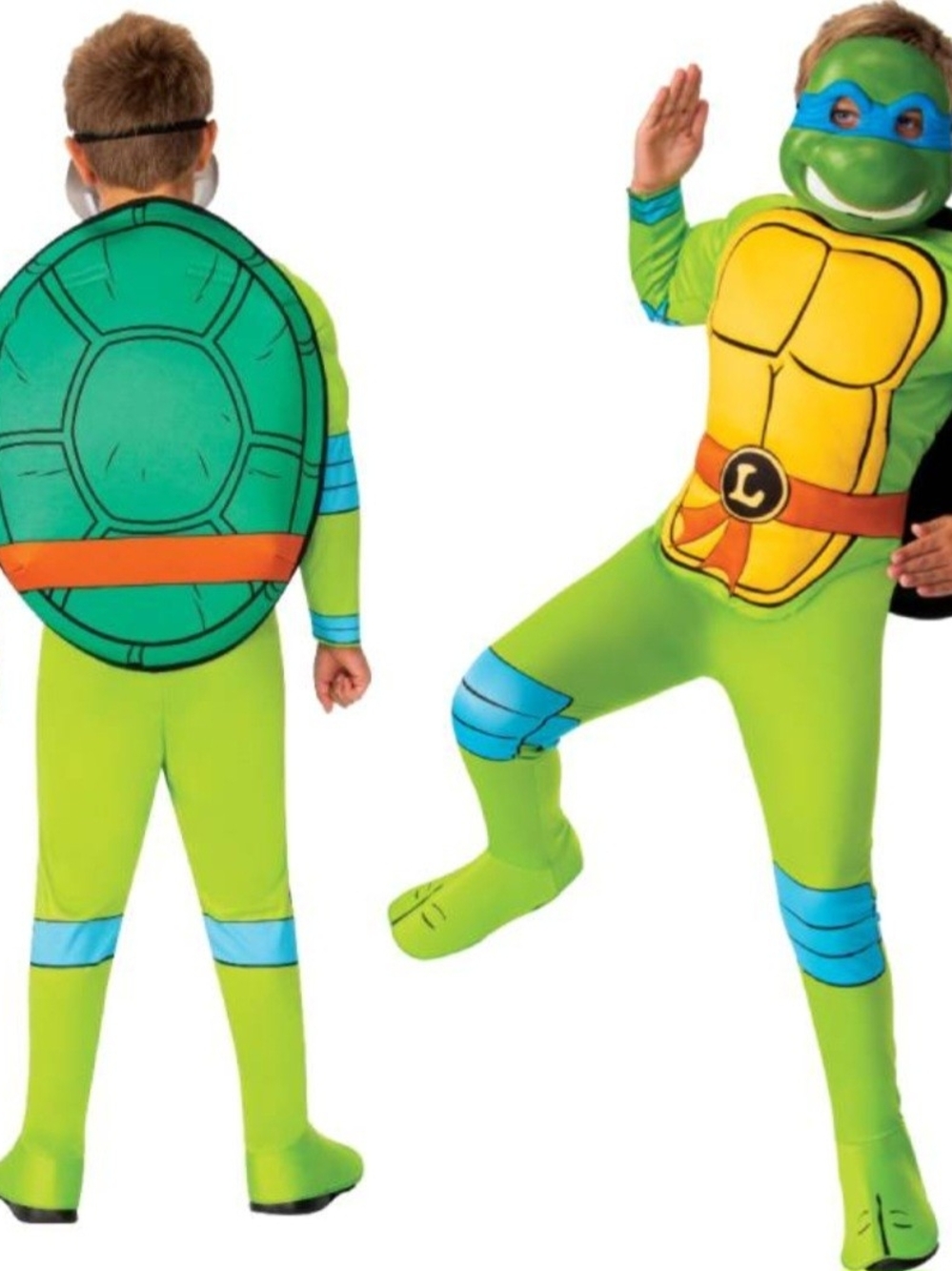 Leonardo Ninja Turtle Superhero Costume with Shell